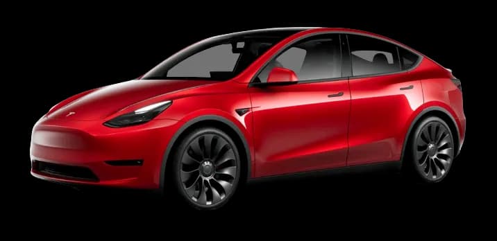 Red Tesla Model Y